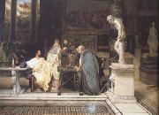 Alma-Tadema, Sir Lawrence A Roman Art Lover (mk23) oil on canvas